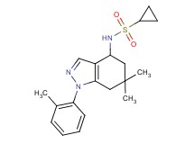 N-[6,6-dimethyl-1-(2-methylphenyl)-4,5,6,7-tetrahydro-1H-indazol-4-yl]cyclopropanesulfonamide