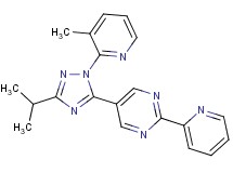 5-[3-isopropyl-1-(3-methylpyridin-2-yl)-1H-1,2,4-triazol-5-yl]-2-pyridin-2-ylpyrimidine