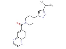 6-{[4-(3-isopropyl-1H-pyrazol-5-yl)piperidin-1-yl]carbonyl}quinoxaline