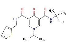 N-(tert-butyl)-1-isopropyl-4-oxo-N'-(2-thienylmethyl)-1,4-dihydro-3,5-pyridinedicarboxamide