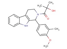 1-[1-(4-methoxy-3-methylphenyl)-1,3,4,9-tetrahydro-2H-beta-carbolin-2-yl]-2-methyl-1-oxo-2-propanol
