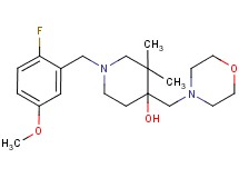 1-(2-fluoro-5-methoxybenzyl)-3,3-dimethyl-4-(morpholin-4-ylmethyl)piperidin-4-ol