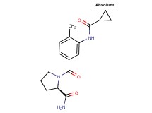 (2R)-1-{3-[(cyclopropylcarbonyl)amino]-4-methylbenzoyl}pyrrolidine-2-carboxamide