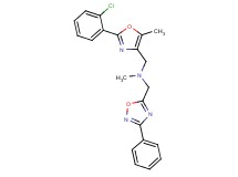 1-[2-(2-chlorophenyl)-5-methyl-1,3-oxazol-4-yl]-N-methyl-N-[(3-phenyl-1,2,4-oxadiazol-5-yl)methyl]methanamine