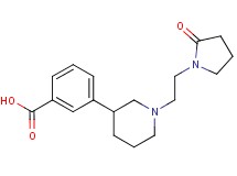 3-{1-[2-(2-oxopyrrolidin-1-yl)ethyl]piperidin-3-yl}benzoic acid