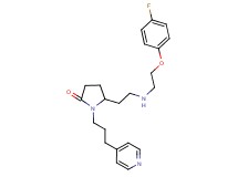 5-(2-{[2-(4-fluorophenoxy)ethyl]amino}ethyl)-1-[3-(4-pyridinyl)propyl]-2-pyrrolidinone