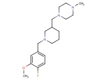 1-{[1-(4-fluoro-3-methoxybenzyl)piperidin-3-yl]methyl}-4-methylpiperazine