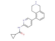 N-[5-(1,2,3,4-tetrahydroisoquinolin-5-yl)pyridin-2-yl]cyclopropanecarboxamide