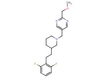 5-({3-[2-(2,6-difluorophenyl)ethyl]-1-piperidinyl}methyl)-2-(methoxymethyl)pyrimidine