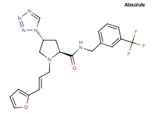 (4R)-1-[(2E)-3-(2-furyl)-2-propen-1-yl]-4-(1H-tetrazol-1-yl)-N-[3-(trifluoromethyl)benzyl]-L-prolinamide