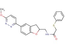 N-{[5-(6-methoxy-3-pyridazinyl)-2,3-dihydro-1-benzofuran-2-yl]methyl}-2-(phenylthio)acetamide