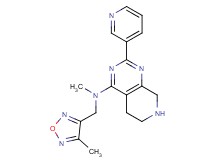 N-methyl-N-[(4-methyl-1,2,5-oxadiazol-3-yl)methyl]-2-pyridin-3-yl-5,6,7,8-tetrahydropyrido[3,4-d]pyrimidin-4-amine