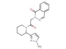 2-{2-[2-(1-methyl-1H-pyrazol-3-yl)-1-piperidinyl]-2-oxoethyl}-1(2H)-phthalazinone