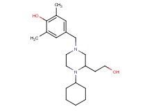 4-{[4-cyclohexyl-3-(2-hydroxyethyl)-1-piperazinyl]methyl}-2,6-dimethylphenol