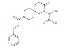 2-[3-oxo-9-(3-pyridin-3-ylpropanoyl)-2,9-diazaspiro[5.5]undec-2-yl]propanoic acid