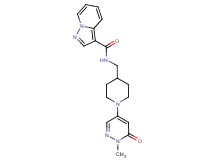N-{[1-(1-methyl-6-oxo-1,6-dihydropyridazin-4-yl)piperidin-4-yl]methyl}pyrazolo[1,5-a]pyridine-3-carboxamide