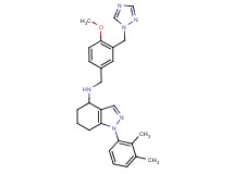 1-(2,3-dimethylphenyl)-N-[4-methoxy-3-(1H-1,2,4-triazol-1-ylmethyl)benzyl]-4,5,6,7-tetrahydro-1H-indazol-4-amine