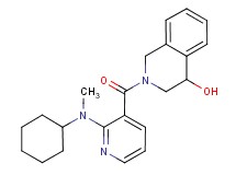 2-({2-[cyclohexyl(methyl)amino]pyridin-3-yl}carbonyl)-1,2,3,4-tetrahydroisoquinolin-4-ol