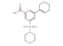 3-cyclohex-1-en-1-yl-5-(morpholin-4-ylsulfonyl)benzoic acid