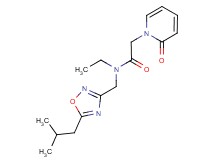 N-ethyl-N-[(5-isobutyl-1,2,4-oxadiazol-3-yl)methyl]-2-(2-oxopyridin-1(2H)-yl)acetamide