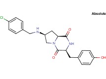 (3S,7S,8aS)-7-[(4-chlorobenzyl)amino]-3-(4-hydroxybenzyl)hexahydropyrrolo[1,2-a]pyrazine-1,4-dione