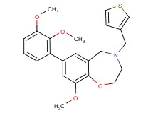 7-(2,3-dimethoxyphenyl)-9-methoxy-4-(3-thienylmethyl)-2,3,4,5-tetrahydro-1,4-benzoxazepine
