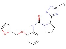 N-[2-(2-furylmethoxy)phenyl]-2-(3-methyl-1H-1,2,4-triazol-5-yl)pyrrolidine-1-carboxamide