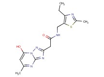 N-[(4-ethyl-2-methyl-1,3-thiazol-5-yl)methyl]-2-(7-hydroxy-5-methyl[1,2,4]triazolo[1,5-a]pyrimidin-2-yl)acetamide