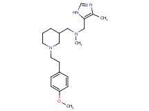 ({1-[2-(4-methoxyphenyl)ethyl]-3-piperidinyl}methyl)methyl[(4-methyl-1H-imidazol-5-yl)methyl]amine