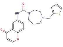 N-(4-oxo-4H-chromen-6-yl)-4-(2-thienylmethyl)-1,4-diazepane-1-carboxamide