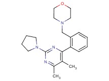 4-[2-(5,6-dimethyl-2-pyrrolidin-1-ylpyrimidin-4-yl)benzyl]morpholine