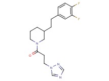 3-[2-(3,4-difluorophenyl)ethyl]-1-[3-(1H-1,2,4-triazol-1-yl)propanoyl]piperidine