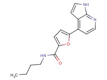 N-butyl-5-(1H-pyrrolo[2,3-b]pyridin-4-yl)-2-furamide