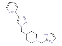 2-(1-{[1-(1H-imidazol-2-ylmethyl)-4-piperidinyl]methyl}-1H-1,2,3-triazol-4-yl)pyridine