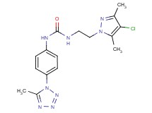 N-[2-(4-chloro-3,5-dimethyl-1H-pyrazol-1-yl)ethyl]-N'-[4-(5-methyl-1H-tetrazol-1-yl)phenyl]urea