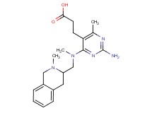 3-(2-amino-4-methyl-6-{methyl[(2-methyl-1,2,3,4-tetrahydroisoquinolin-3-yl)methyl]amino}pyrimidin-5-yl)propanoic acid