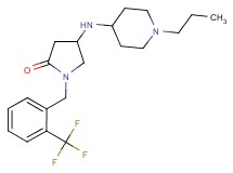 4-[(1-propyl-4-piperidinyl)amino]-1-[2-(trifluoromethyl)benzyl]-2-pyrrolidinone