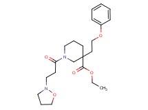 ethyl 1-[3-(2-isoxazolidinyl)propanoyl]-3-(2-phenoxyethyl)-3-piperidinecarboxylate