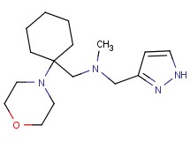 N-methyl-1-[1-(4-morpholinyl)cyclohexyl]-N-(1H-pyrazol-3-ylmethyl)methanamine bis(trifluoroacetate)