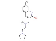 7-methyl-3-({methyl[2-(1-pyrrolidinyl)ethyl]amino}methyl)-2-quinolinol