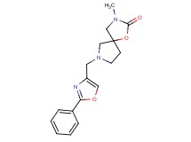 3-methyl-7-[(2-phenyl-1,3-oxazol-4-yl)methyl]-1-oxa-3,7-diazaspiro[4.4]nonan-2-one
