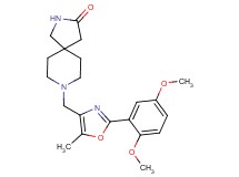 8-{[2-(2,5-dimethoxyphenyl)-5-methyl-1,3-oxazol-4-yl]methyl}-2,8-diazaspiro[4.5]decan-3-one