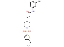 3-{1-[(5-ethyl-2-thienyl)sulfonyl]-4-piperidinyl}-N-(3-methylphenyl)propanamide