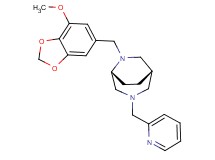 (1S*,5R*)-6-[(7-methoxy-1,3-benzodioxol-5-yl)methyl]-3-(pyridin-2-ylmethyl)-3,6-diazabicyclo[3.2.2]nonane