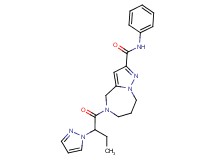 N-phenyl-5-[2-(1H-pyrazol-1-yl)butanoyl]-5,6,7,8-tetrahydro-4H-pyrazolo[1,5-a][1,4]diazepine-2-carboxamide