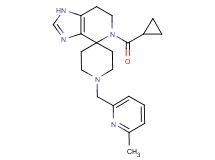 5-(cyclopropylcarbonyl)-1'-[(6-methylpyridin-2-yl)methyl]-1,5,6,7-tetrahydrospiro[imidazo[4,5-c]pyridine-4,4'-piperidine]