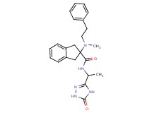 2-[methyl(2-phenylethyl)amino]-N-[1-(5-oxo-4,5-dihydro-1H-1,2,4-triazol-3-yl)ethyl]-2-indanecarboxamide