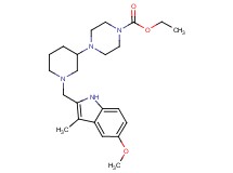 ethyl 4-{1-[(5-methoxy-3-methyl-1H-indol-2-yl)methyl]-3-piperidinyl}-1-piperazinecarboxylate