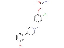 2-(2-chloro-4-{[4-(3-hydroxyphenyl)piperidin-1-yl]methyl}phenoxy)acetamide