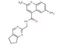 N-(6,7-dihydro-5H-cyclopenta[d]pyrimidin-2-ylmethyl)-2,6-dimethyl-4-quinolinecarboxamide